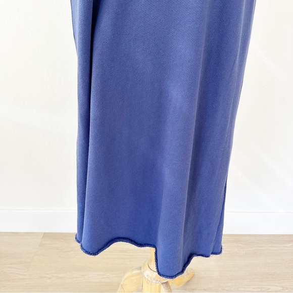 Eileen Fisher Lightweight Organic Cotton French Terry Dress Iris Blue | Medium - Picture 4 of 10